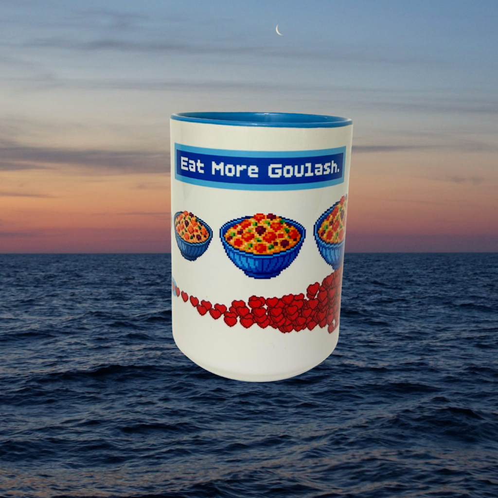 'eat more goulash' 15oz mug